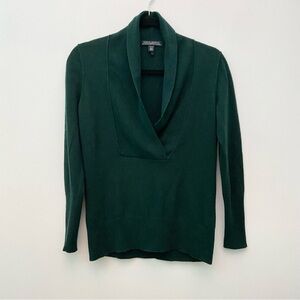 Banana Republic Luxury Cashmere Blend Dark Green Knit Sweater
